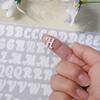 5 Sheets 0.5 Inch Art Letter Number Sticker Removable Handwritten Stationery Sticker Crafts Gifts DIY Diary Name Letter Stickers