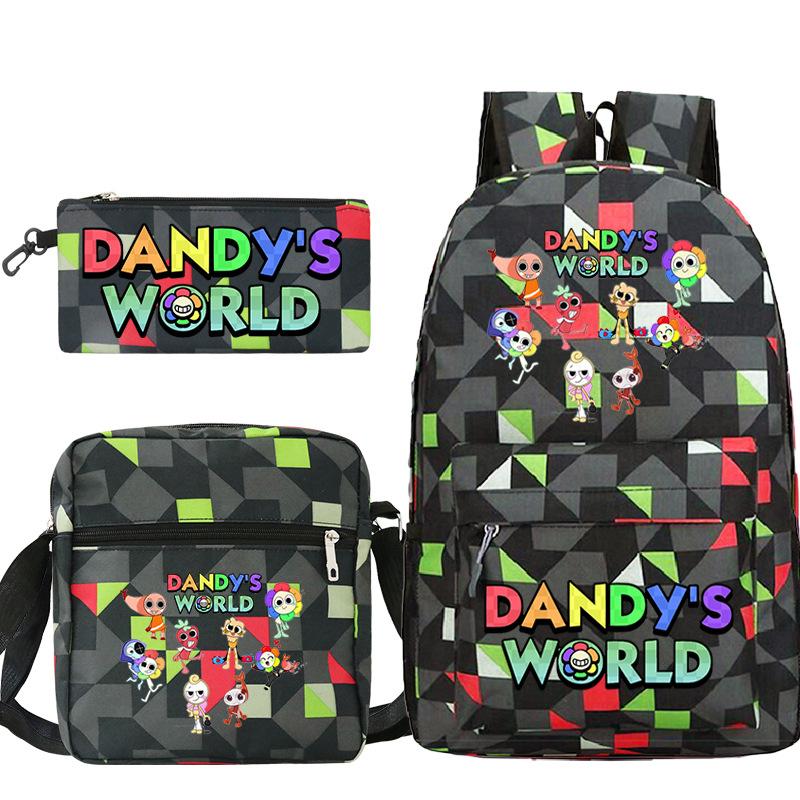 New Dandy's World Game Merchandise Cartoon Print Children's Backpack Cross-border Large-capacity Student Schoolbag