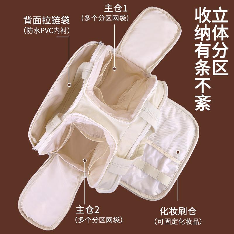 Cross Border Popular Large Multifunctional Makeup Bag With Partitioned Storage Capacity Portable Toiletry Going Out