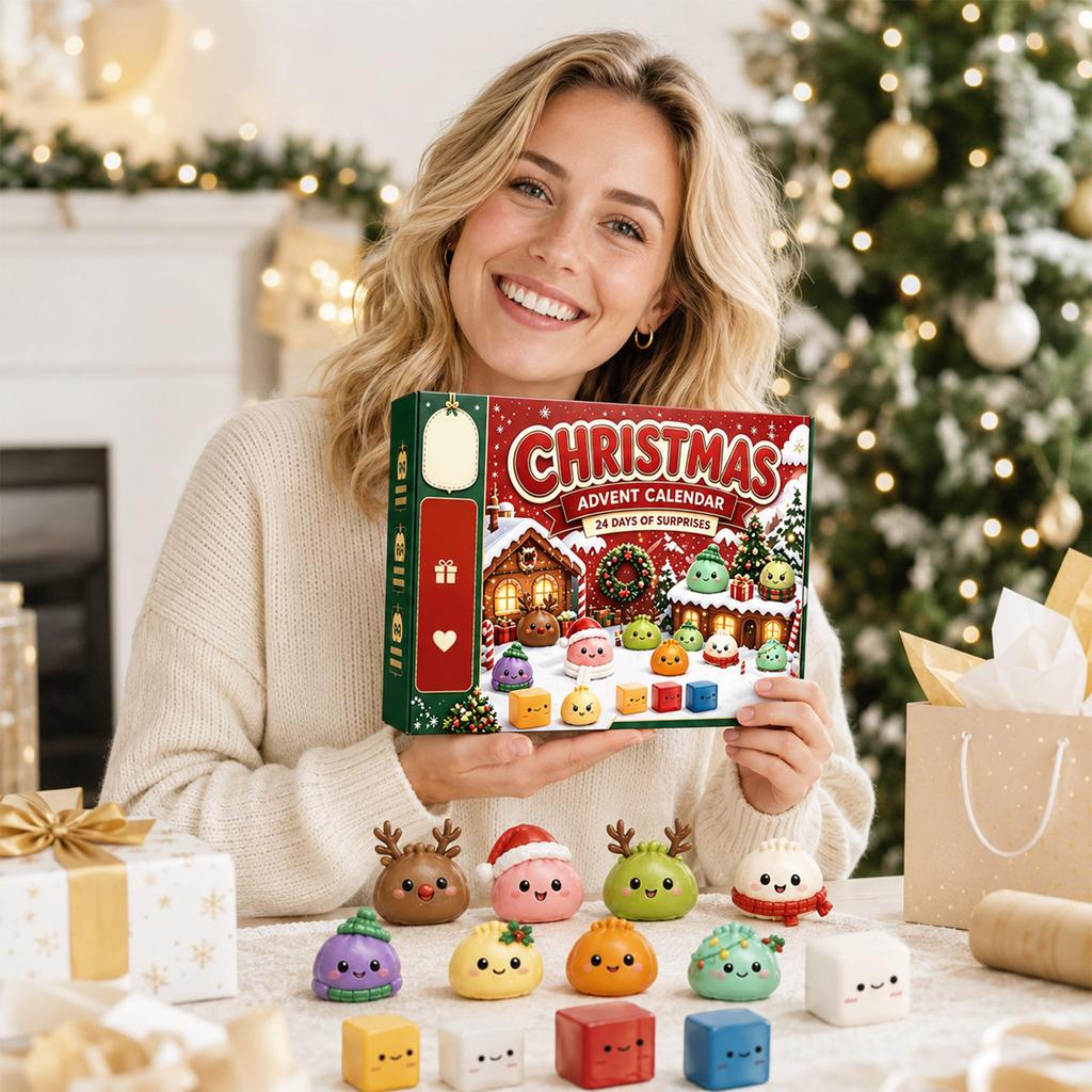 Christmas Advent Calendar Days Countdown with Toys for Kids and Adults