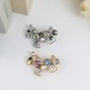 Zinc Zinc Zinc Alloy Horse Hairpin Colored Rhinestone Edge Clip Cartoon Hair Clip  Girls Hair Accessories