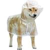Zerodis Dog Raincoat, Transparent Pet Raincoat Comprehensive Pet Raining Coat Bite Pet Rain Poncho for Golden Retriever Samoyed Schnauzer (S)