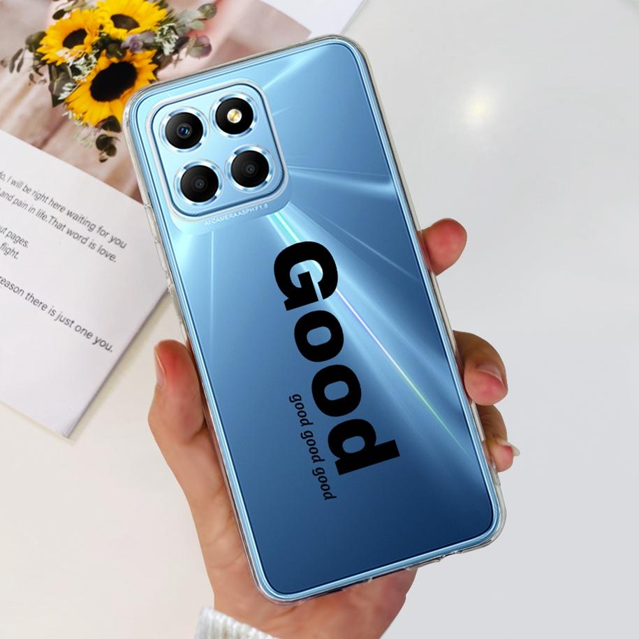 For Honor X6 5G Case VNE-LX1 VNE-LX2 VNE-LX3 Phone Cover Popular Flower Astronaut Soft Funda For Honor X8 TFY-LX1 HonorX8 Bumper