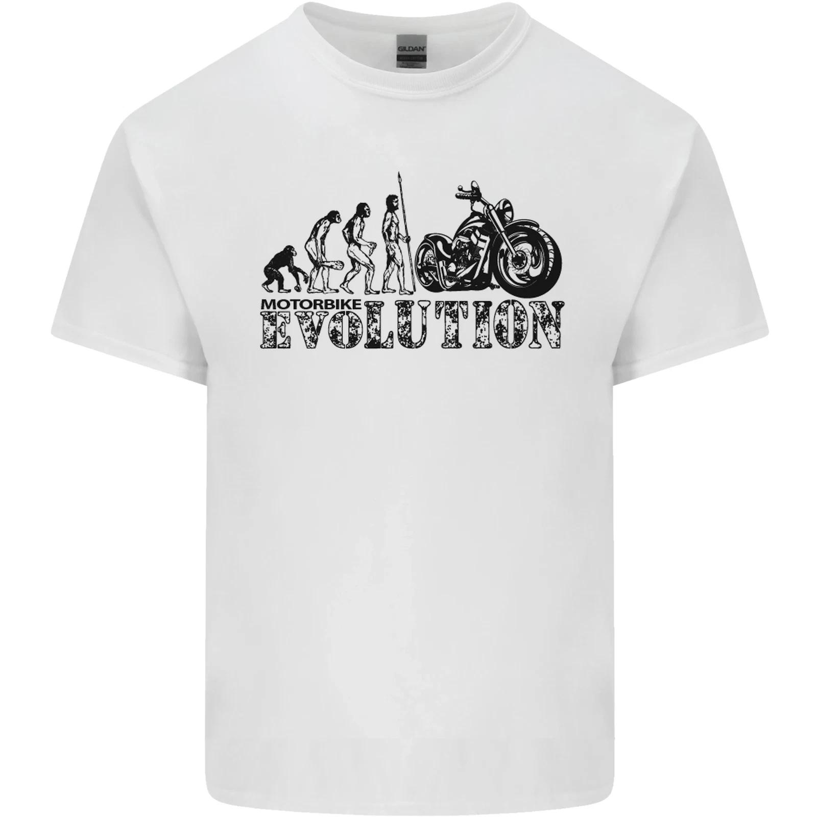Evolution of Motorcycle Motorbike Biker Kids T-Shirt Childrens S