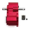LCG Aluminum Transmission Gearbox for 1/10 RC Crawler SCX10, Lightweight Metal Gearbox 9T Motor, 1:9 Ratio, 540/550 Compatible