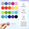 12000 PCS Small Colored Dot Stickers, 1/4" Round Color Coding Labels,20 Colors Circle Tiny Dot Stickers for Classroom, Office, Library, Inventory