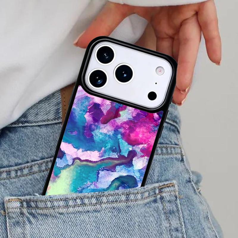 Paint Watercolour Art Phone Case for iPhone 17ProMax 12 13 14 15 16e 17 Pro Max Plus Air Cover