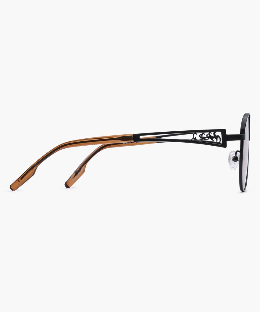 Likkeullou Rc Stainless Steel Veil Sunglasses Brown