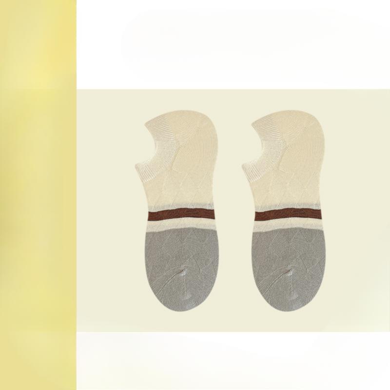 

Носки, Носки-следки, Мужские Летние Тонкие из Чистого Хлопка Антизапах, Влагоотводящие Короткие Носки, Противоскользящие, Несъемные и С Низким Вырезом Невидимые 1 pair серебряный серый