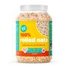 Yogabar Avena Laminata 100% Barattolo da 1 kg | Avena Laminata Dorata Premium, Senza Glutine ad Alto Contenuto di Fibre, Non OGM | Cibo Salutare Senza Zuccheri Aggiunti | Cibo per la Dieta