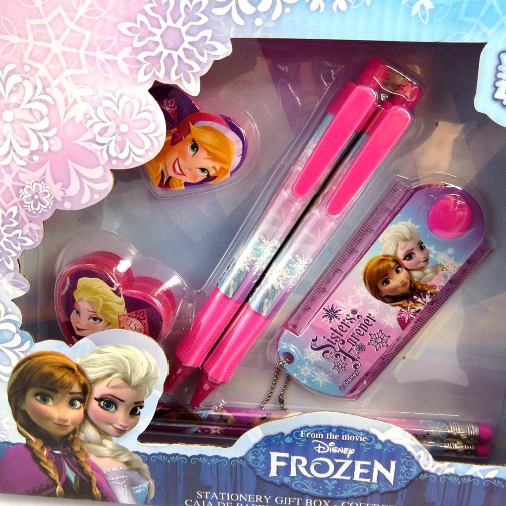 Reine des Neiges [M3046] - Set papeterie 'Frozen - Reine des Neiges' rose (7 pièces)