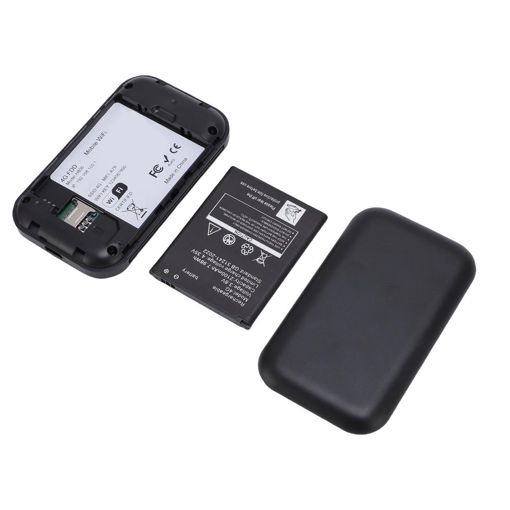 4G LTE Mobile WiFi Router Hotspot Supports 10 Connected Devices for Travel 300Mbps High Speed SIM Card Slot Color LED Display
