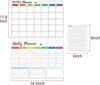Magnetic Dry Erase Calendar Whiteboard Set (3-Pack) for Fridge, Wall, and Refrigerator Organization – Monthly, Weekly