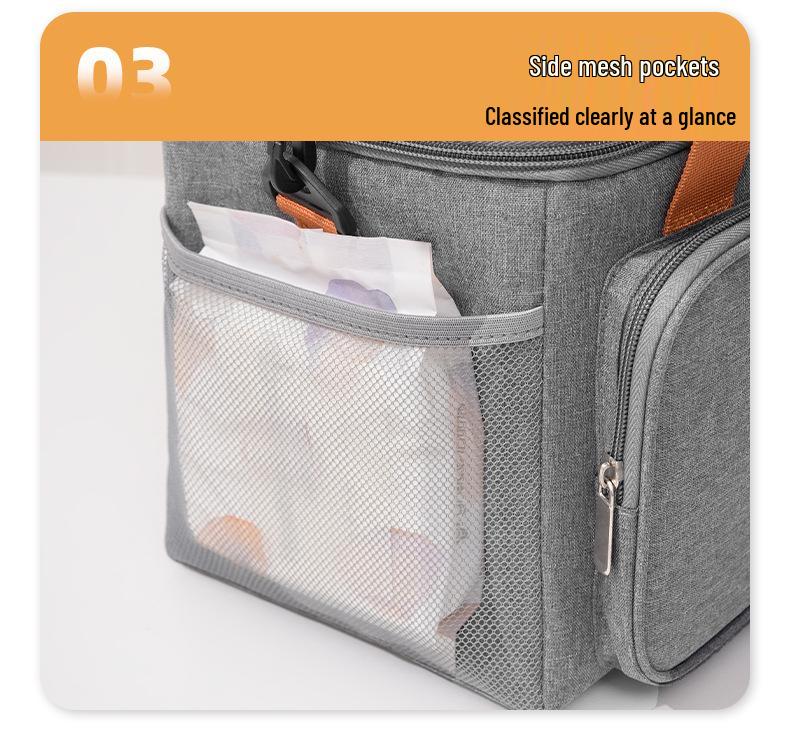 Large Capacity Insulated Picnic Bag - Double-layer, Leak-proof PEVA Lunch Box Cooler
