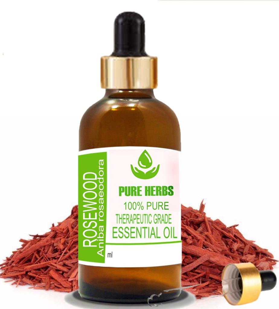 Pure Herbs Rosewood 100% Pure & Natural Aniba Rosaeodora Essential Oil UKZA 654