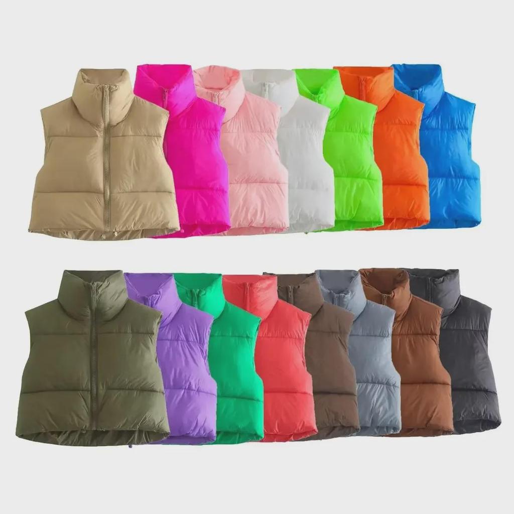 2022 Autumn Women's Fashion: 15-Color Cotton Vest, European & American Street Style