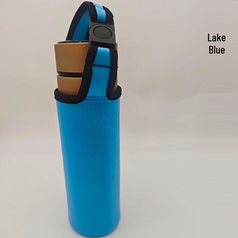 Universal Insulated Thermos Cup with Anti-Fall Protection and Portable Crossbody Strap