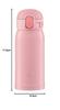 ZOJIRUSHI One-Touch Stainless Steel Mug, Seamless, 0.36L, Peach Pink, SM-WA36-PA