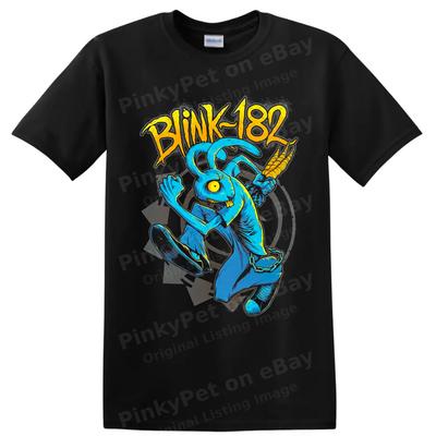 Blink-182 Conejo Azul Mascota Banda de Rock Camiseta Gráfica Retro Punk Música Arte Camiseta