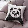 Cute Funny Panda Faces Decorative Throw Pillow Covers Pattern Cushion Cover Suitable For Sofa Bedroom Car Pillow Cover