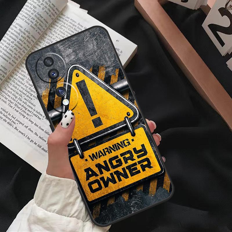 Warnung Wütend Gefahr Besitzer Für Honor Magic 7 Lite 6 8 Pro Hülle Für Honor 200 400 50 70 90 X8c X8b X9a X9b X9c X9d Win RT