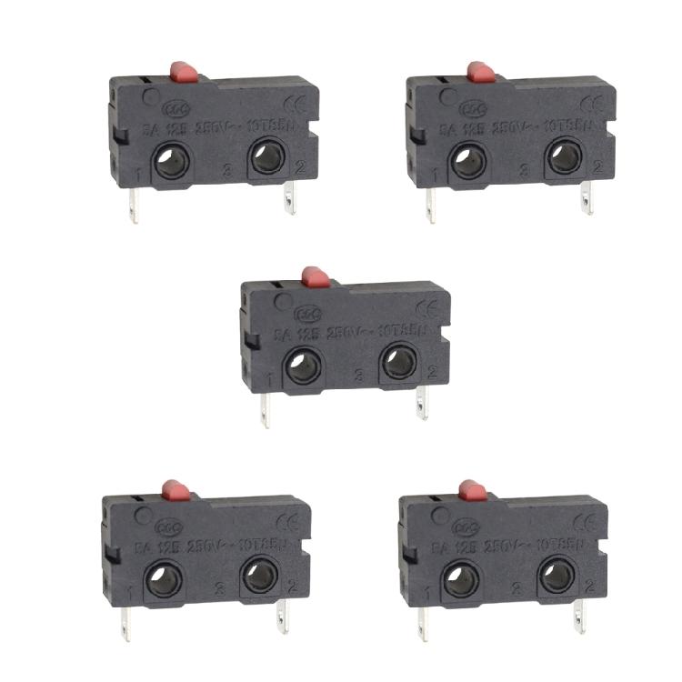 Gehäuse schwarz Mikroschalter-Baugruppe, KW11 KW12 Taster-Steuereinheit mit Metallkontakten und Beschriftungskörper