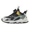 Anta Kids Trendy Fashion Fleece Lined Warm Wear Resistant Non Slip Mid Top Casual Shoes Kids Casual Shoes Black White A12449939-2
