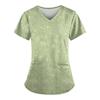 V-Neck Work Clothes Unisex Pet Grooming Uniforms Institutions Beauty Salon Scrubs Tops Scrubs Tops Spa Uniforms Print Shirt A50