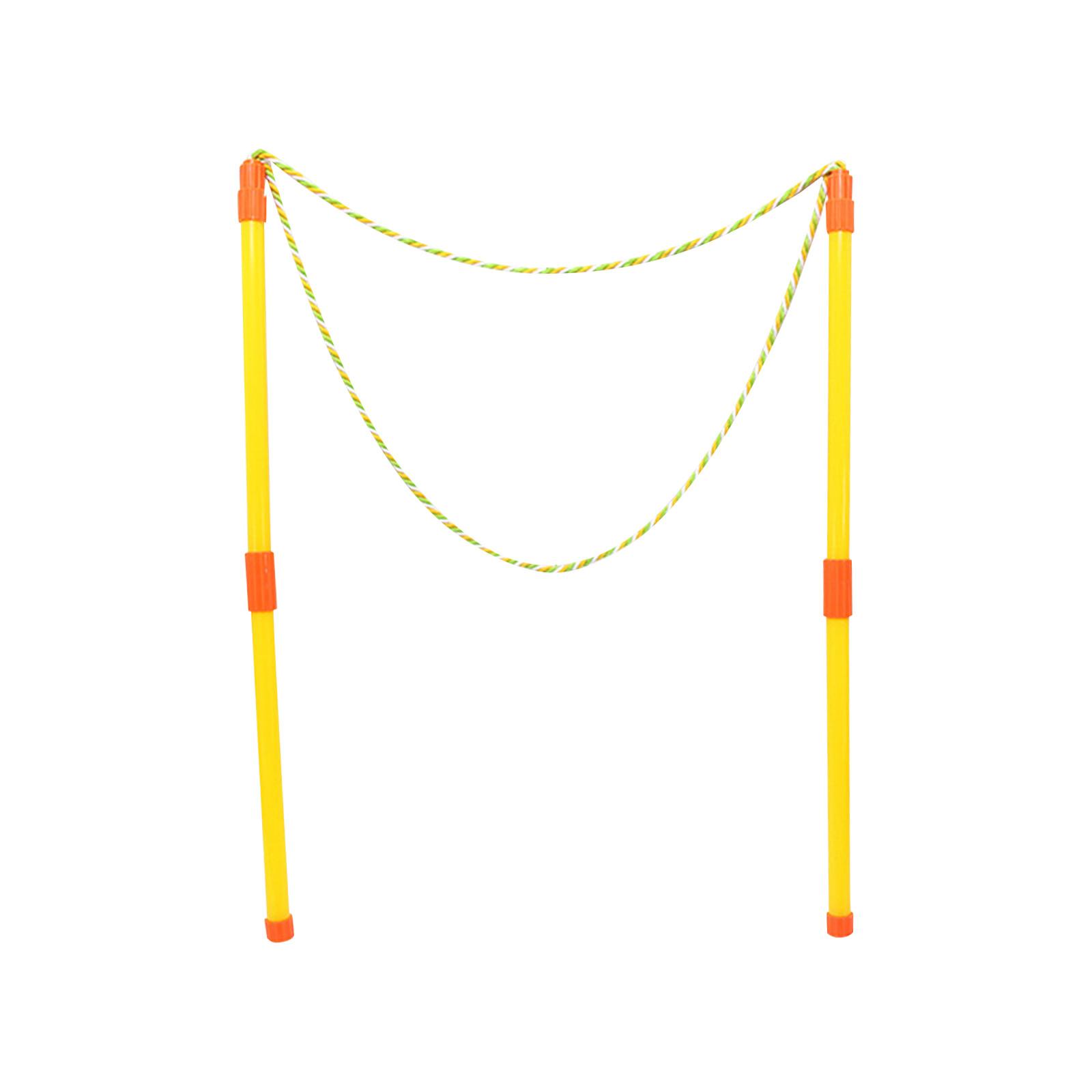 

Adjustable Jump Rope Set for Kids Fun Outdoor Fitness Activity with Bright Colors and Durable Materials жёлтый