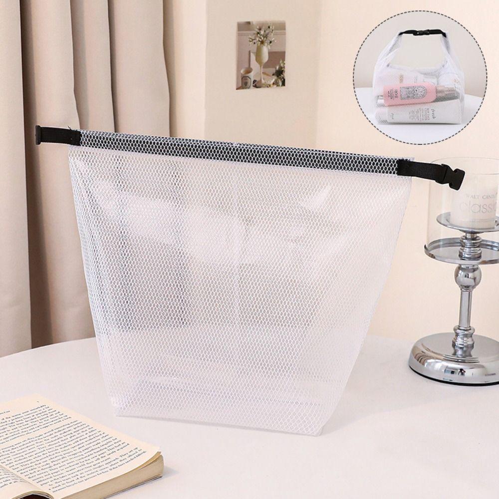 Mesh Travel Toiletry Bag Lightweight Lipstick Makeup Organizer Simple Cosmetic Container Travel