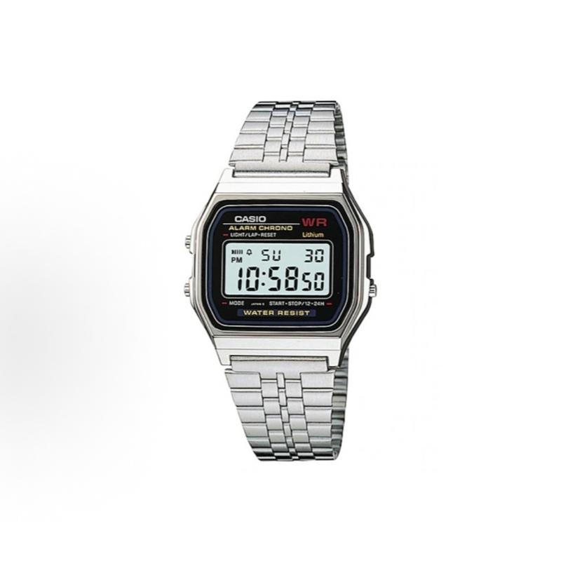 CASIO Customized watch modified series A159WA small square blood crane screen waterproof student sports leisure fashion A159WA-N1DF красный