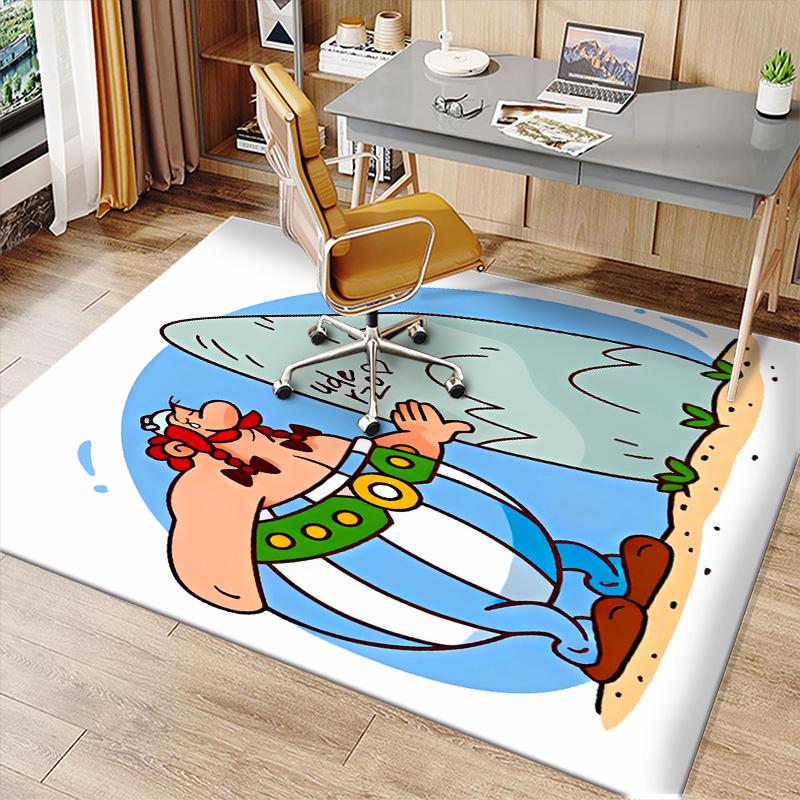 Asterix the Gaul Printed Absorbent Washable Carpet, Non-Slip Bathroom Mats, Kitchen Rugs, Yoga Mat,Living Room Entrance, Camping Picnic Rugs
