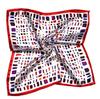50x50cm Floral Print Satin Silk Scarf 100% Polyester Multifunctional Square Neck Scarves for Women