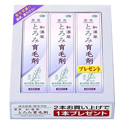 Azuma Shoji Quasi-drug Japanese Herbal Hair Growth Tonic, 150ml X 3 Bottles [Store Bag Included] Medicated Hair Growth Tonic, Scalp Care, Tabibijin