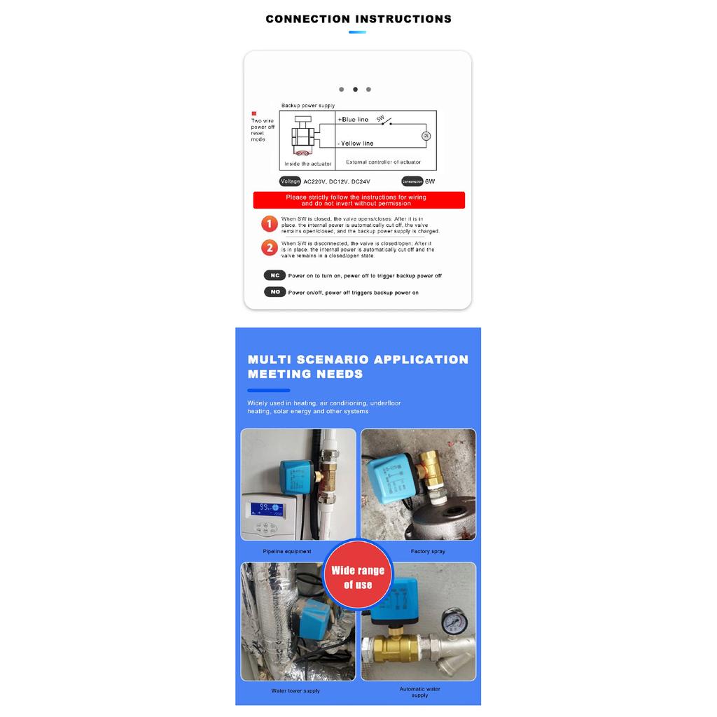 1/2" 3/4" 1" 2" Normalerweise geschlossen/offen Motorisiertes Kugelhahn 220V 12V 24V 2-Draht Messing Elektrisches Magnetventil DN15 DN20 DN25 DN32