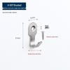 Stainless Steel Mini Single Coat Hook for Home, Hotel, Bathroom, Entryway, and Toilet - Ideal for Clothes and Hats