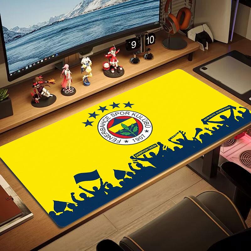 Fenerbahçe Sports Club Large Size Mouse Pad Large Gaming Table Cushion Non-slip Laptop Tablet Big Mousepad XXL Mat Mini PC Playmat With Lock edge