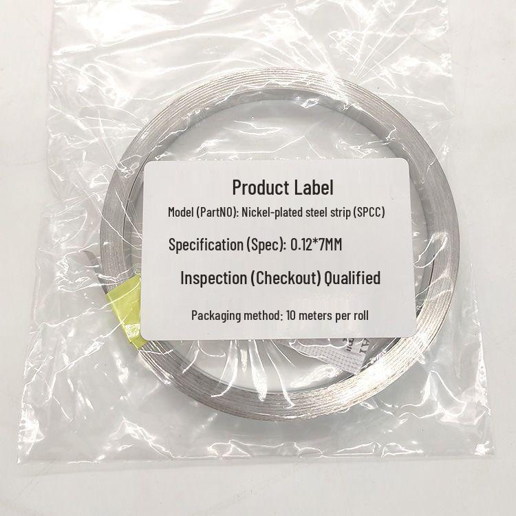 10m Single Strand Nickel Strip (0.1mm) & 0.15mm Spot Welding Nickel-Steel Strip for Battery Connection