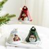 Iron Christmas Santa/Snowman Bells Hanging Pendant Home Festival Window Ornament Holidays Office Embellishment