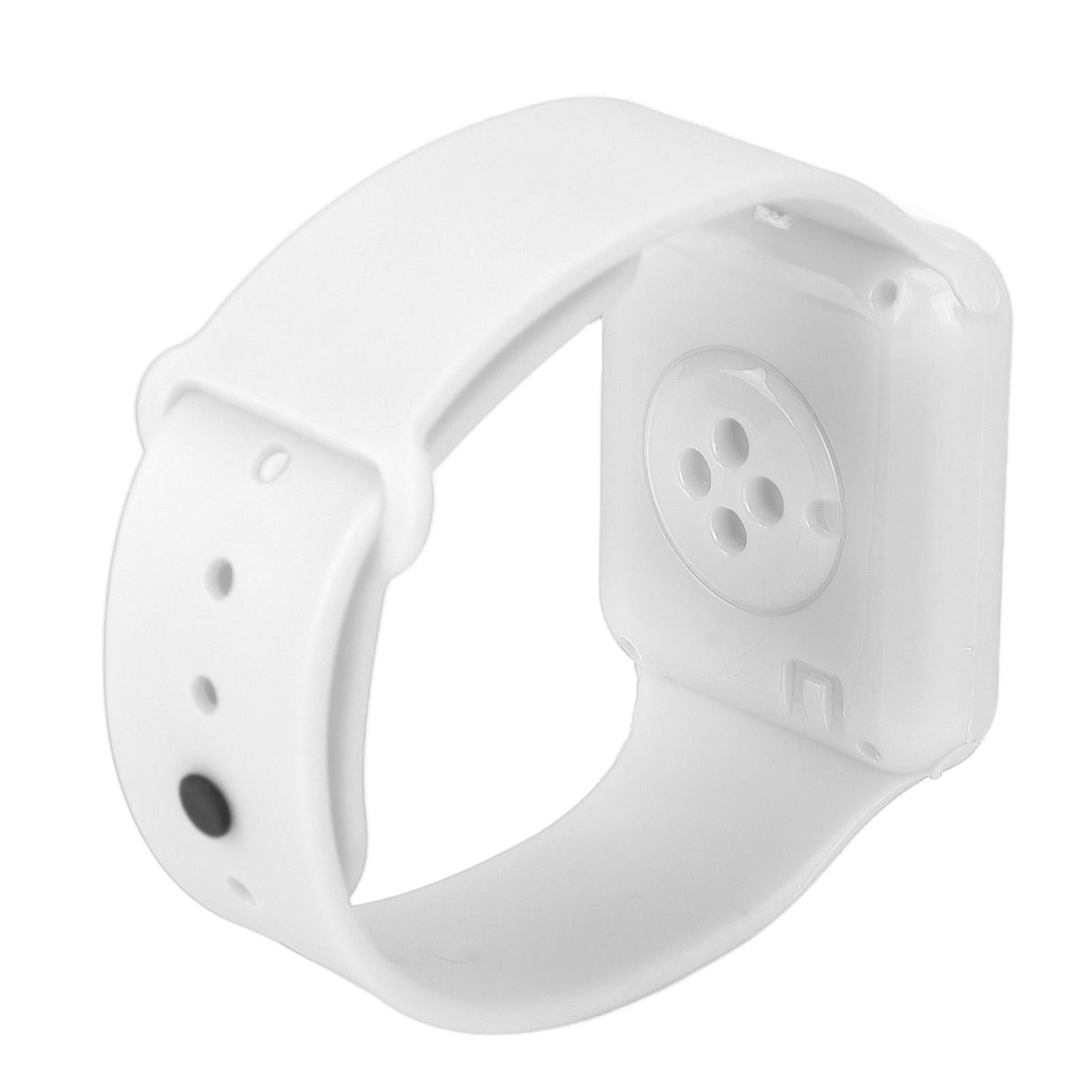 Sport Horloge LED Scherm Vierkante Vorm Achtergrondverlichting Ontwerp Digitaal Kinderhorloge voor Vrije Tijd white