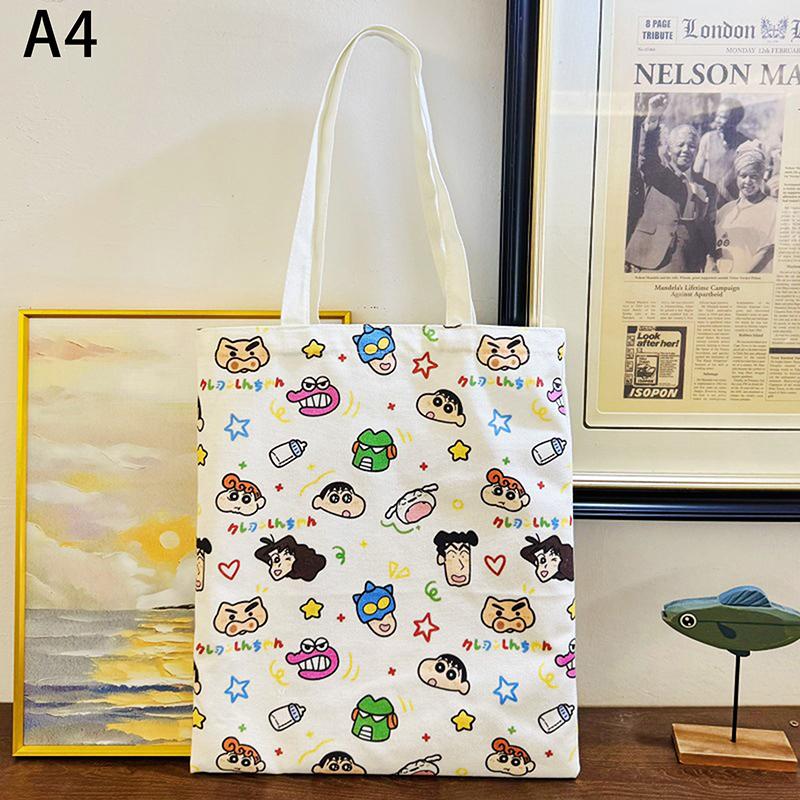 Мультяшная Каваи Холщовая Сумка Новинка Креативная Сумка-Тоут Повседневная Большая Вместимость Сумка Через Плечо Милая Сумочка Подарки 1248₽