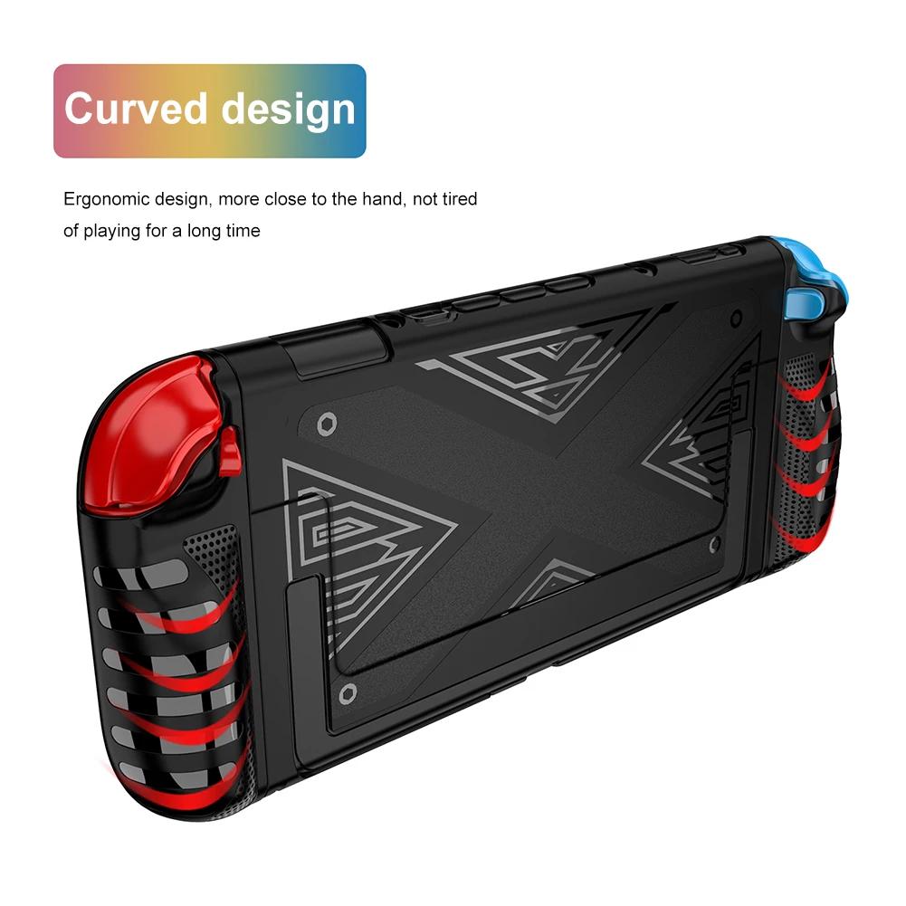 

TPU Case for Nintendo for Switch 2 Console Ergonomic Handle Grip Cover Shockproof Protective Cover Anti-Scratch Protective Case чёрный
