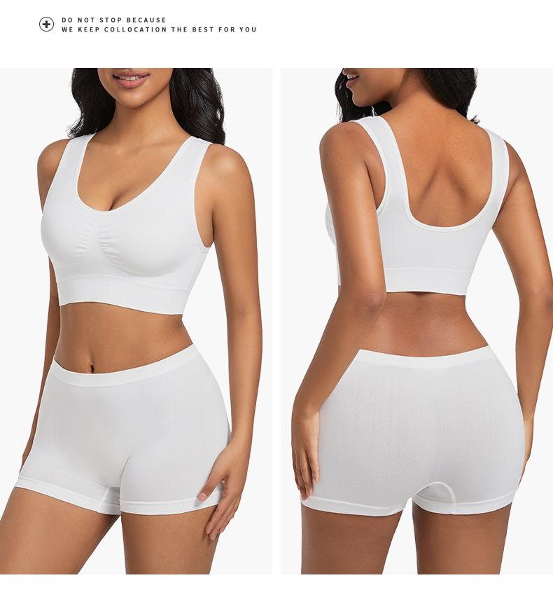 Plus Size Women's Wire-Free Sports Vest with Anti-Shock and Side Bust Control