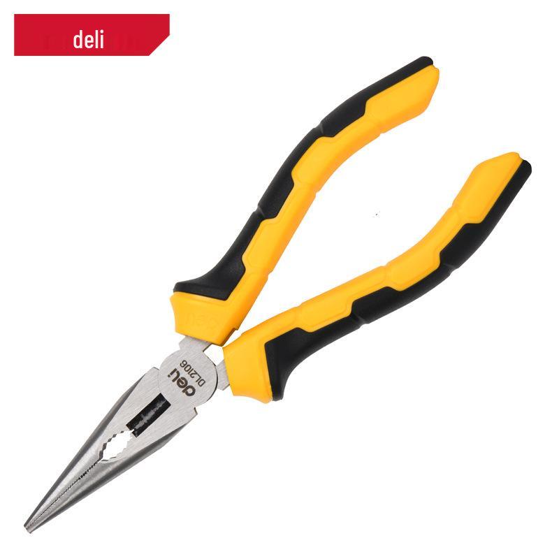 Электроизолированные тонкогубцы Deli Tools DL2106, 6 дюймов