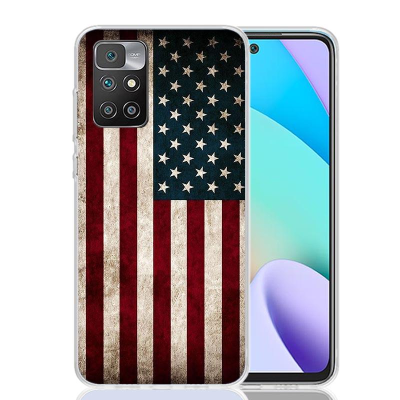 National Flag RU FR UK Phone Case For Xiaomi Redmi 12C 13C 14C 12 13 10 10A 10C 9 9A 9C 9T 8 8A 7 7A 6 6A K70 K60 K40 K20 Pro 12