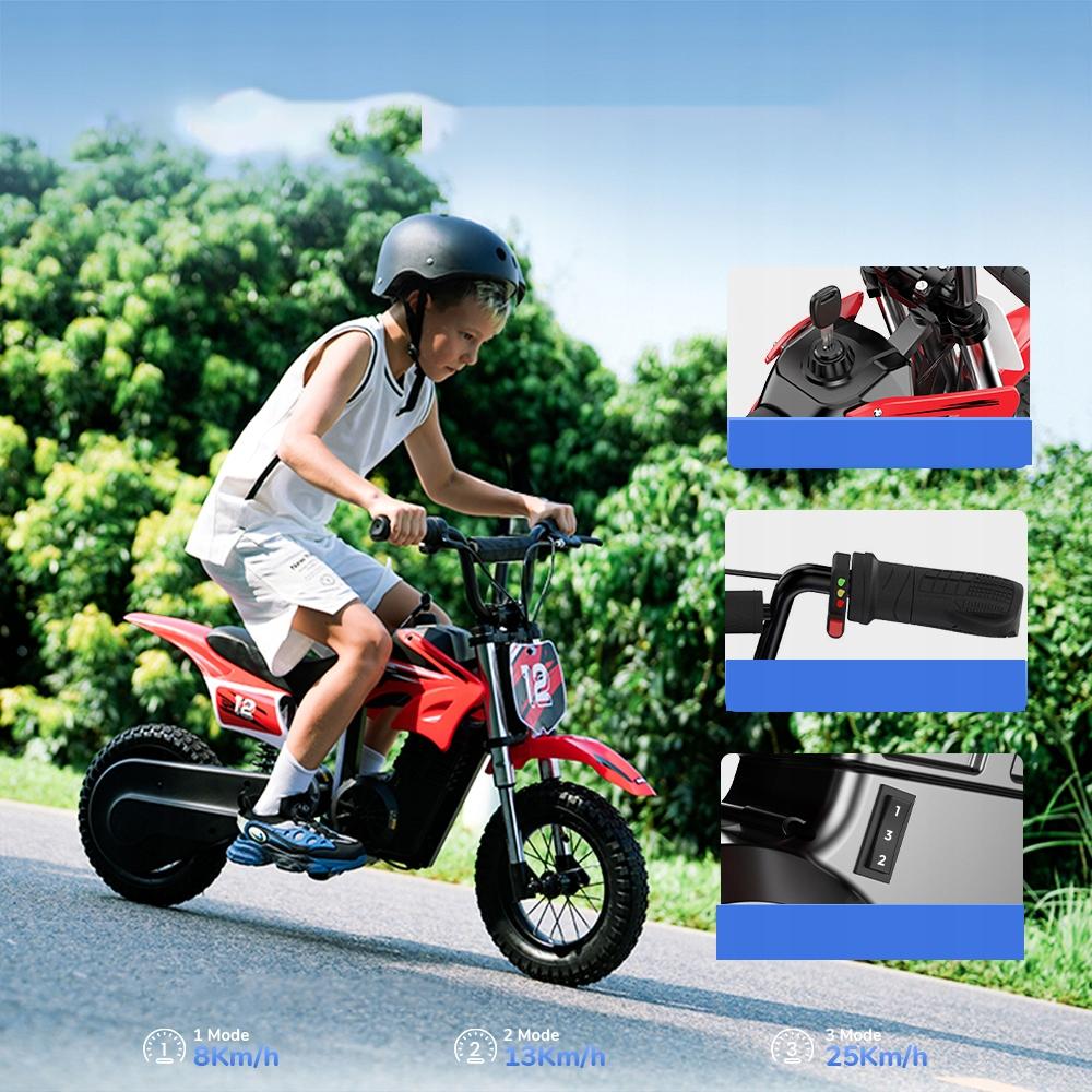 Elektrické Vozidla pro Děti Motocykly pro 70kg do 19-22km 36V5.2Ah 350W