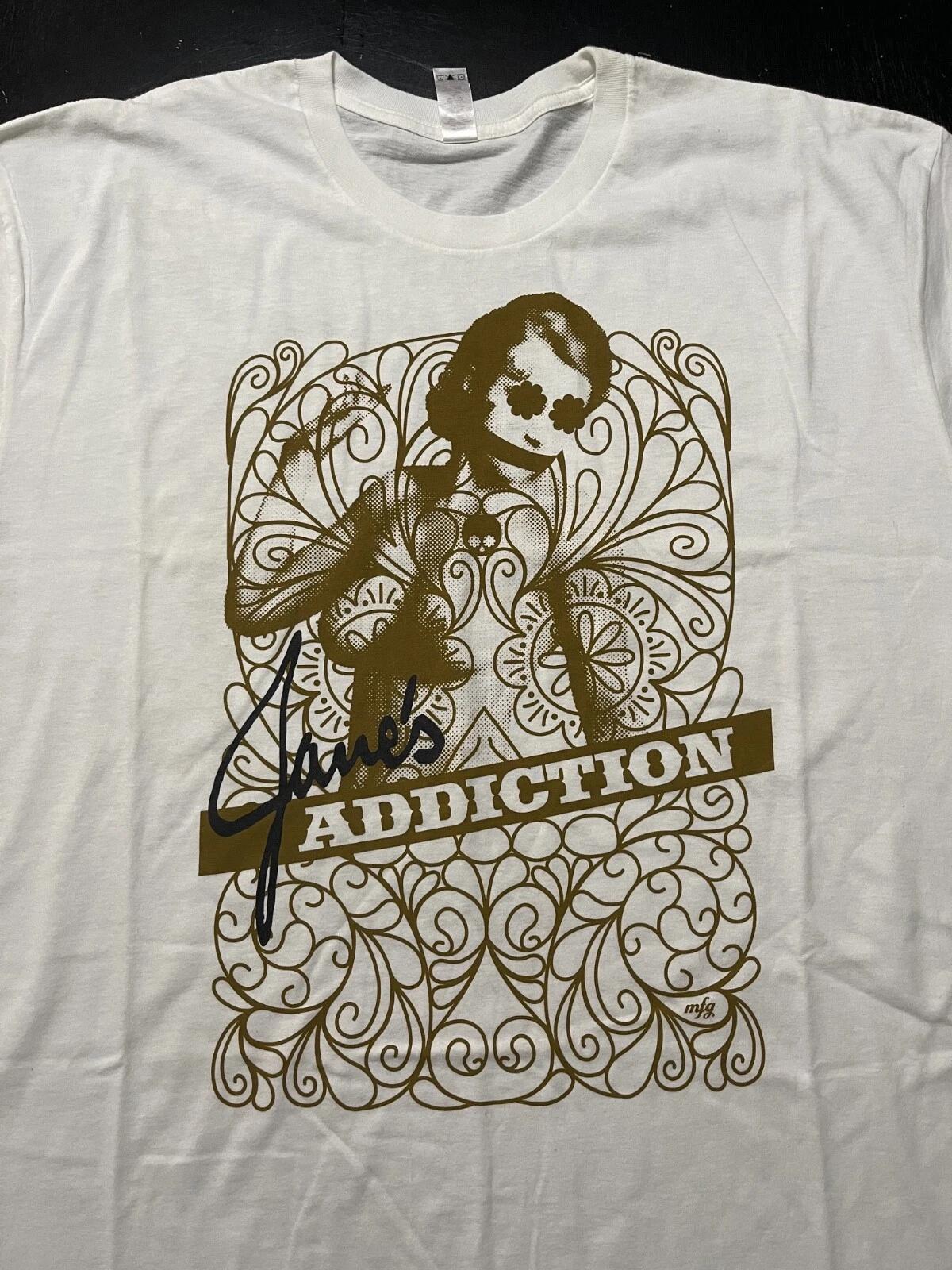 

Janes Addiction 2009 NINJA Tour Concert 100% Cotton T-shirt Mens Tees Top, White, Size: XL XL