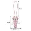 Cute Handmade Crayfish Keychain Rhinestone Beaded Creative Crab Pendant Bag Lanyard Accessories Gifts