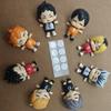 8Pcs/Set Haikyuu Eat Full Series Action Figure Hinata Shoyo Tobio Kageyama Model Doll Toy Volleyball Junior Figurines Kids Gift