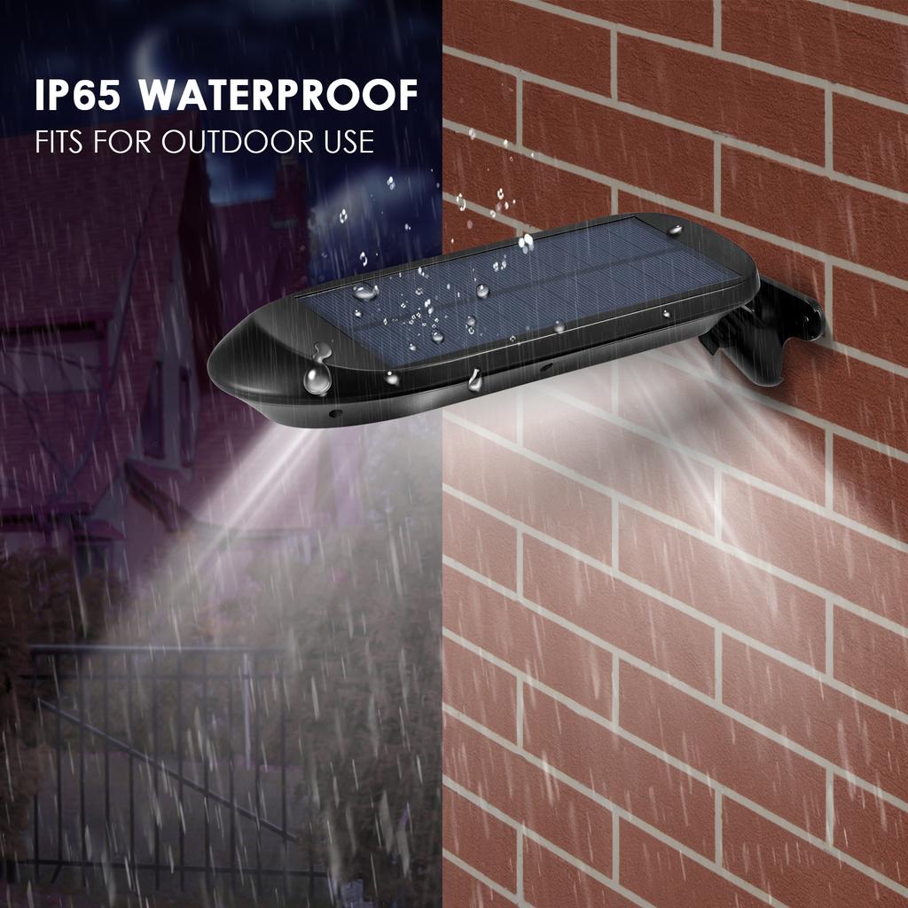 2 STÜCK Solar Wandleuchten Bewegungssensor 32 LEDs Außen Wasserdicht Solar LED Wandlampen mit Dimm/